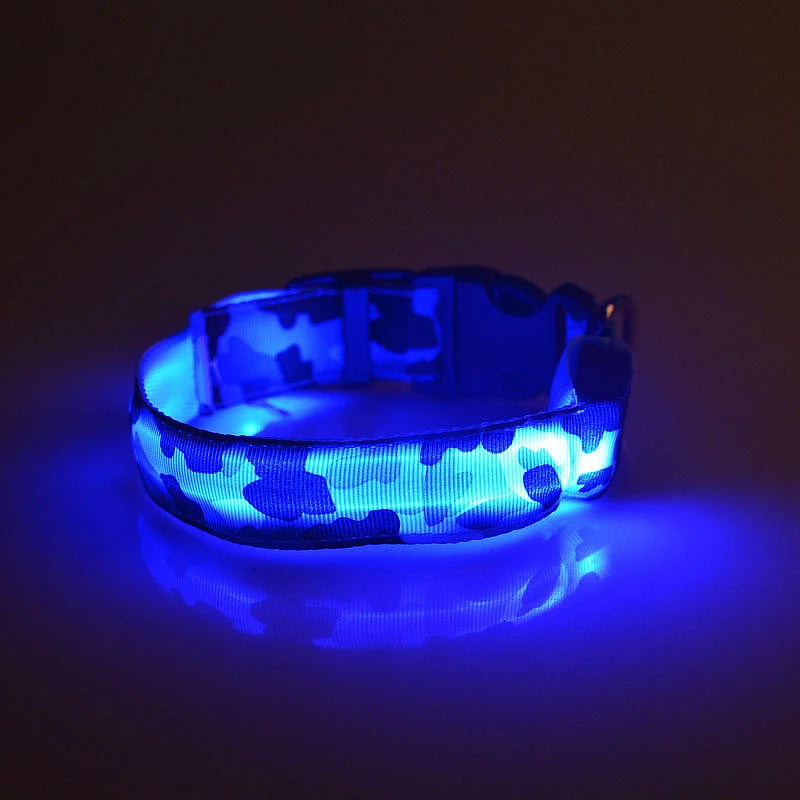 Camouflage LED Dog Collar