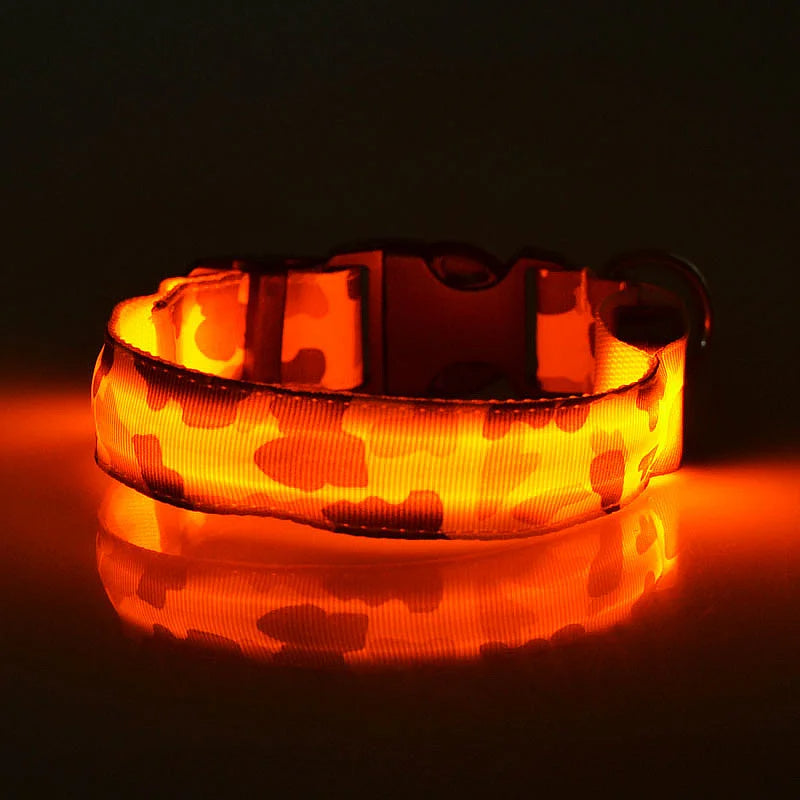 Camouflage LED Dog Collar