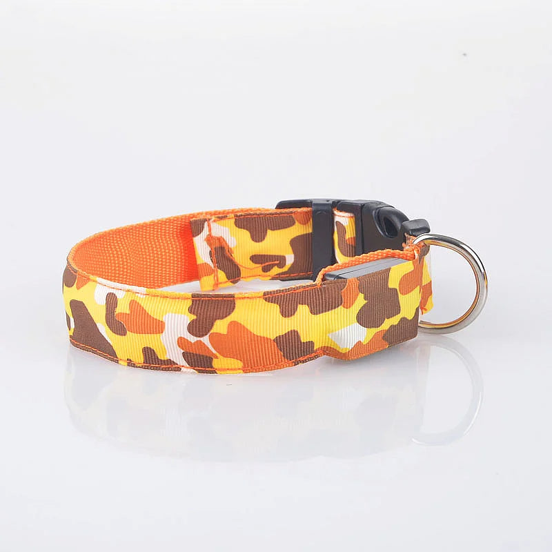 Camouflage LED Dog Collar