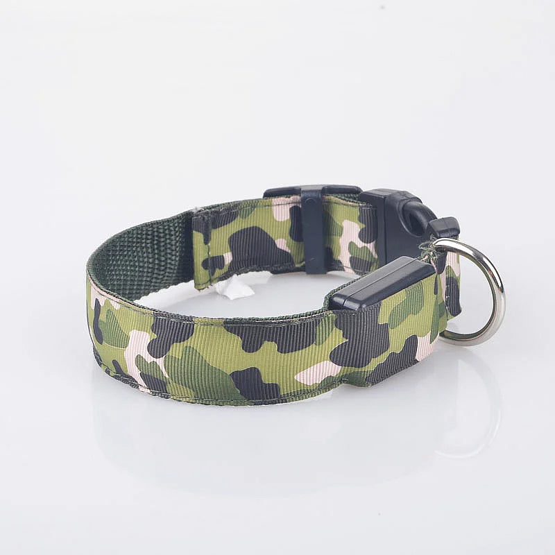 Camouflage LED Dog Collar