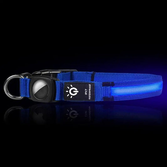 Apple Air-Tag LED Dog Collar