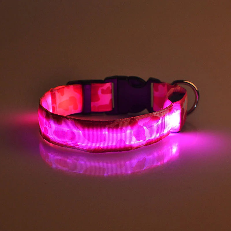 Camouflage LED Dog Collar