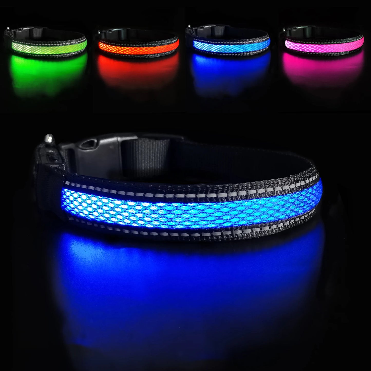 Premium Mesh LED Dog Collar