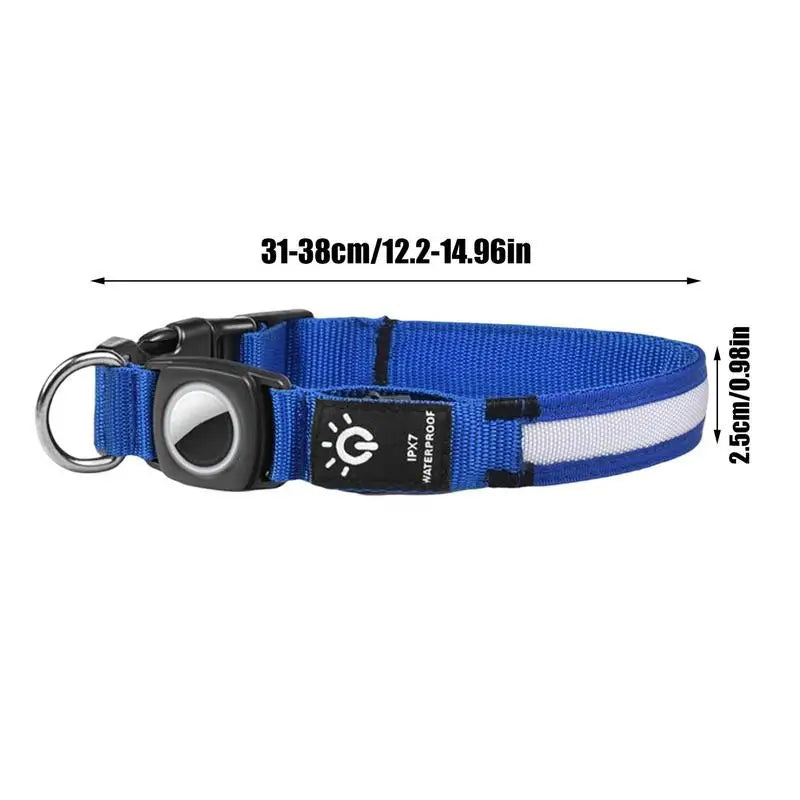 Apple Air-Tag LED Dog Collar
