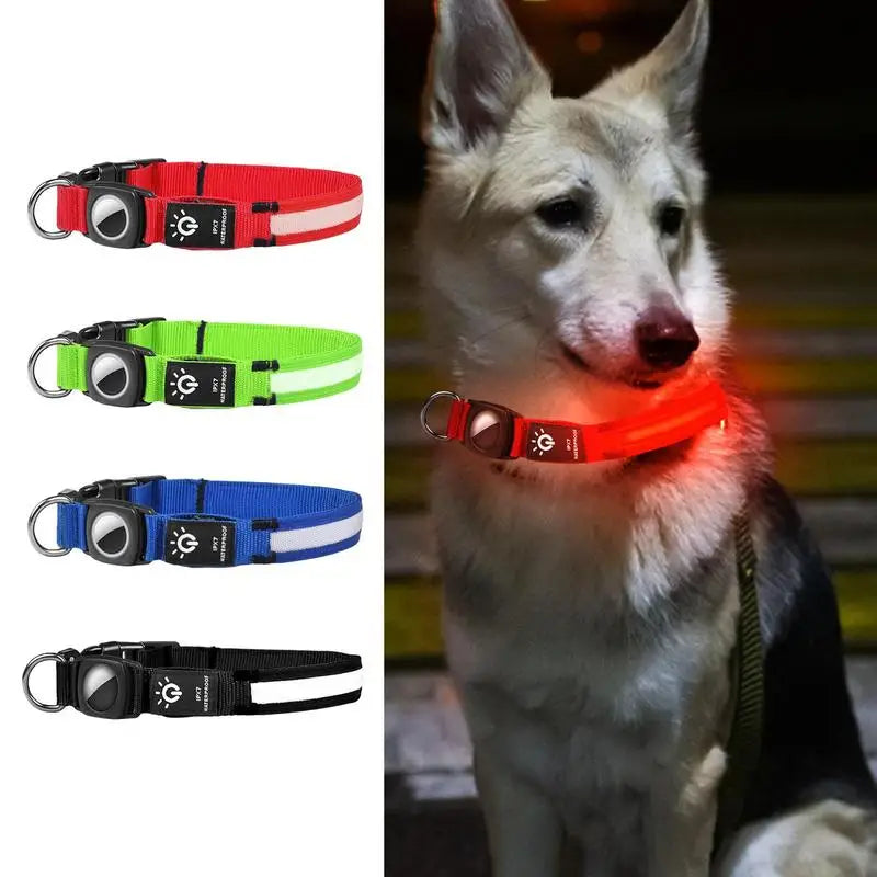 Apple Air-Tag LED Dog Collar